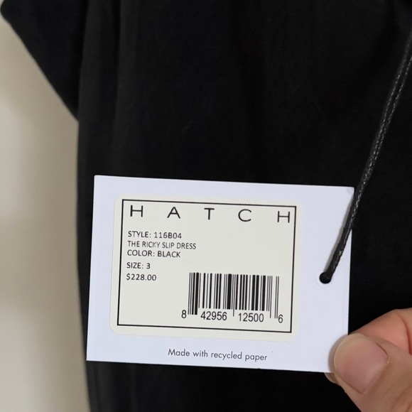 NEW Hatch The Ricky Slip Maternity Dress Size 3 Large Black Maxi Women’s NWT - Picture 5 of 11